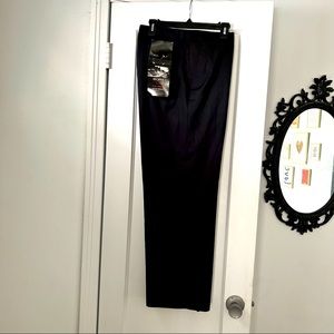 NWT Men’s flat front black dress pants 36x30